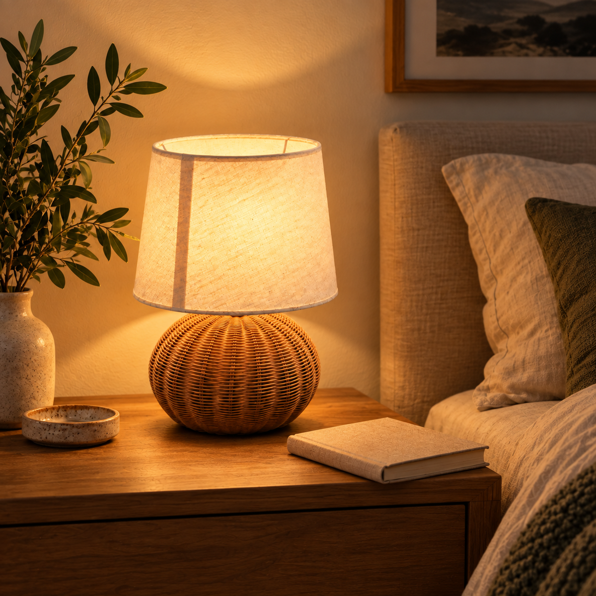 Rattan Table Lamp