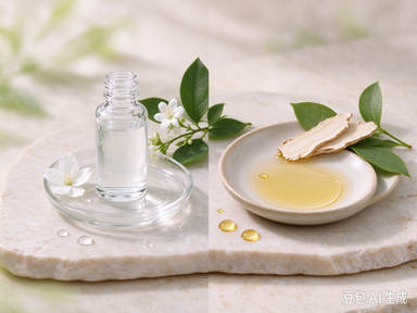 Ginseng botanical material and laboratory vessel